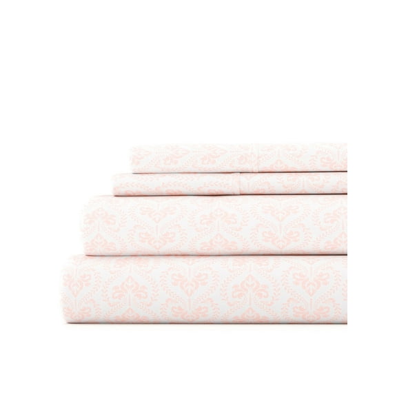 Comfort Canopy - 4 Piece Pink Classic Essential Bed Sheets for Twin Size Bedding