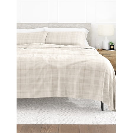 Comfort Canopy - 4 Piece Ray Thatch Patterned Microfiber Bed Sheets for Queen Size Bedding