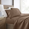 thumbnail image 1 of Super Soft Wrinkle Resistant Bed Sheets Set, Twin 3-Piece Solid in Taupe Brown by Comfort Canopy, 1 of 12