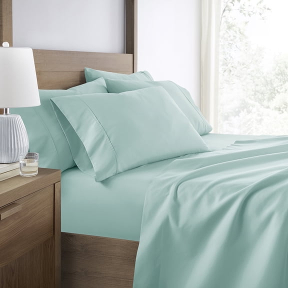 4 Piece Sheet Set - Ultra Soft, Easy Care - Comfort Canopy (Extra Pillowcase!) Aqua, Twin