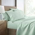 thumbnail image 1 of Breathable Cool Wrinkle Resistant Bed Sheets Set + 2 Bonus Pillowcases Mint for King Size Bedding by Comfort Canopy, 1 of 12