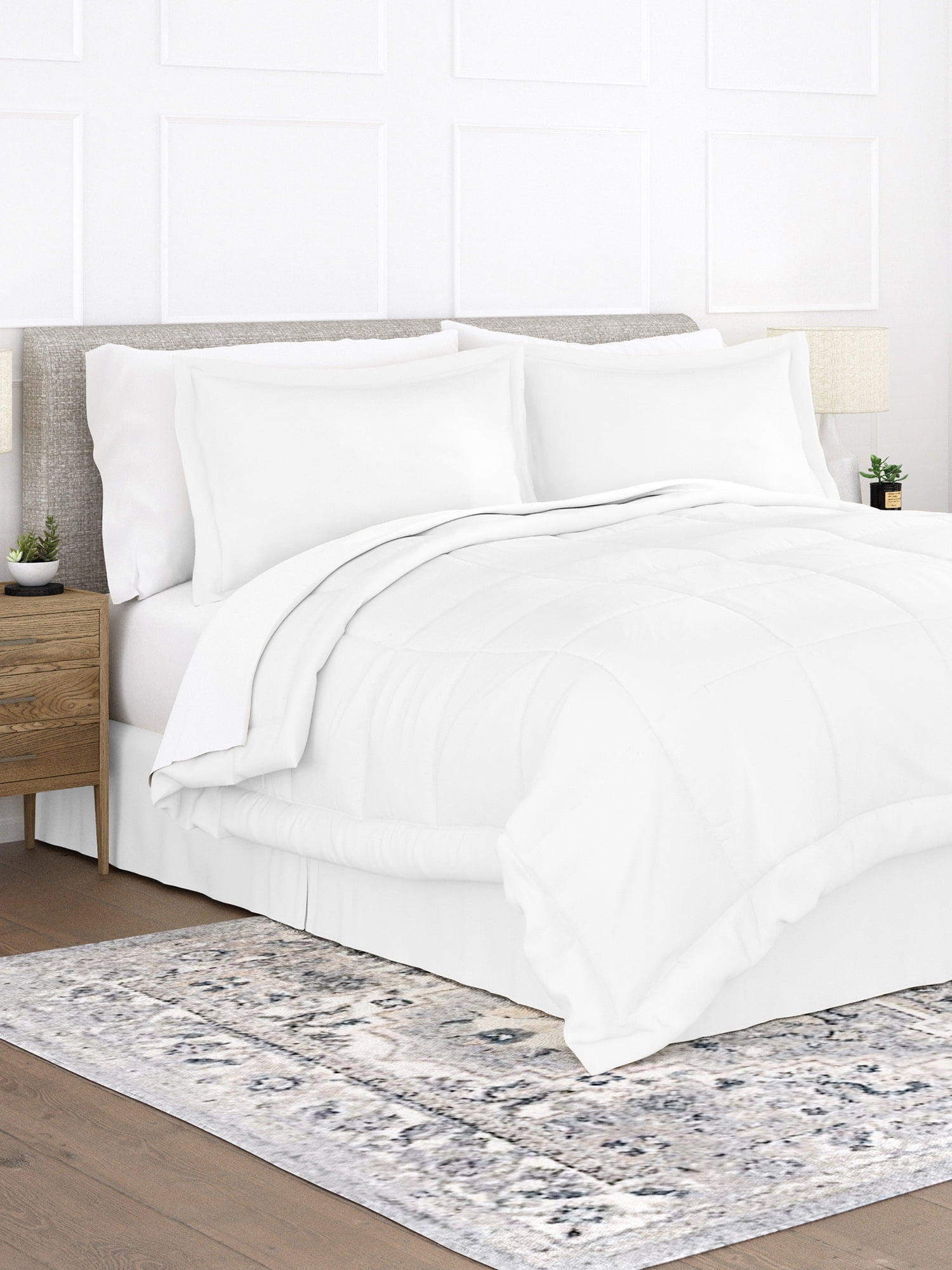 Comfort Canopy 8 Piece White Bed In A Bag Microfiber Ultra Soft