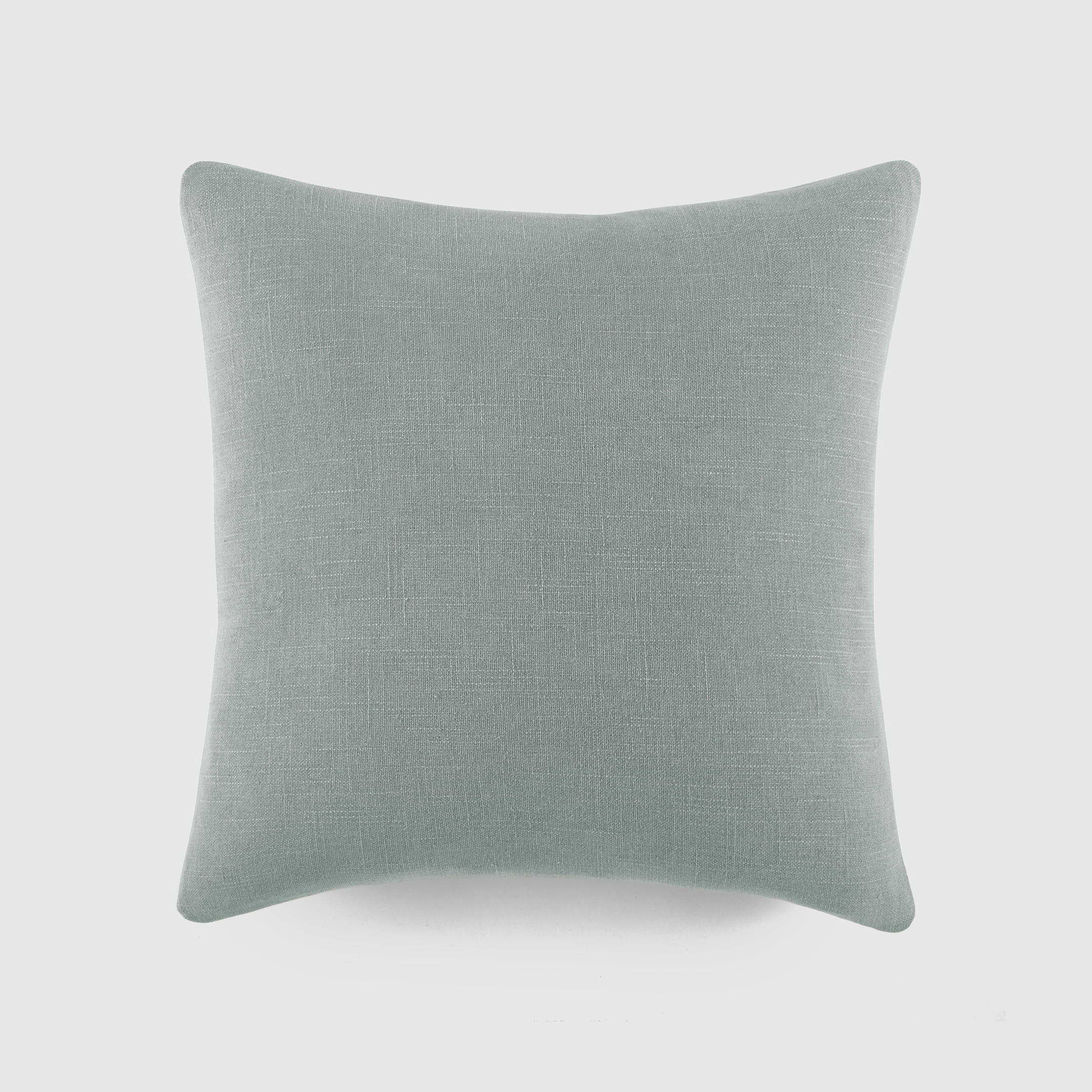 Stone Washed Throw Pillows in Distressed Cotton Solid Blue by Comfort Canopy