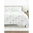 thumbnail image 1 of Comfort Canopy - Bed Sheets 4 Piece Light Gray Trio Patterned Bed Sheets for Twin Size Bedding, 1 of 11