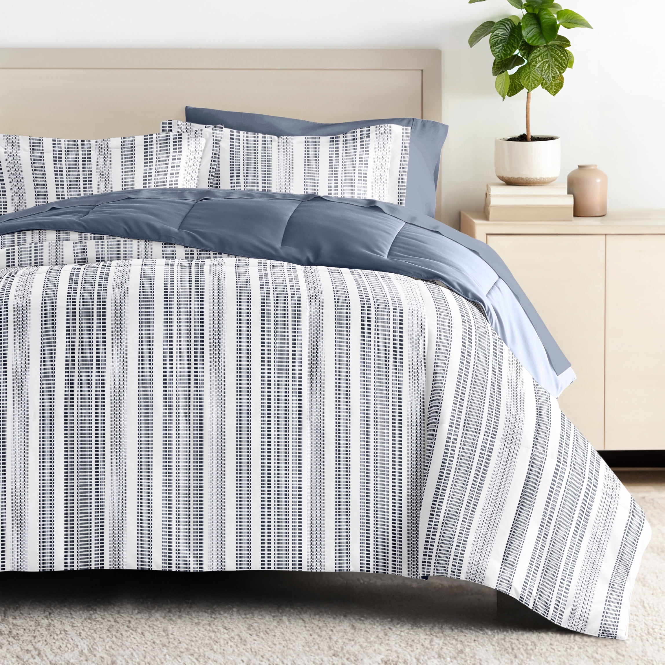 Comfort Canopy - California King Bedding Bundle, Patterned Microfiber ...