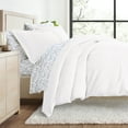 thumbnail image 1 of Comfort Canopy - California King Bedding Bundle, Solid Duvet Cover Set, White Comforter and Patterned Sheet Set, 1 of 12