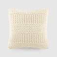 thumbnail image 1 of Comfort Canopy Cozy Chunky Knit Decor Throw Pillow Cover, 20" x 20", 1 of 8