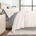 thumbnail image 1 of Comfort Canopy - Full Bedding Bundle, Solid Duvet Cover Set, White Comforter and Patterned Sheet Set, 1 of 12