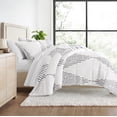 thumbnail image 1 of All Season Ultra Soft Comforter Set Down-Alternative Bedding in Diamond Stripe for Full/Queen Size by Comfort Canopy, 1 of 14