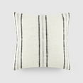 thumbnail image 1 of Cotton Slub Textured Throw Pillow in Framed Farmhouse Stripe by Comfort Canopy, 1 of 14