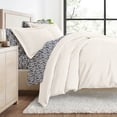 thumbnail image 1 of Comfort Canopy - King Bedding Bundle, Solid Duvet Cover Set, White Comforter and Patterned Sheet Set, 1 of 12