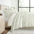 thumbnail image 1 of Duvet Cover Set - Ultra Soft & Breathable - Green Mist Weathered Floral for King/Cal-King Bedding by Comfort Canopy, 1 of 14