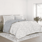Comfort Canopy - Light Blue English Countryside Timeless Print All Seaon Down-Alternative Comforter for Queen Beds