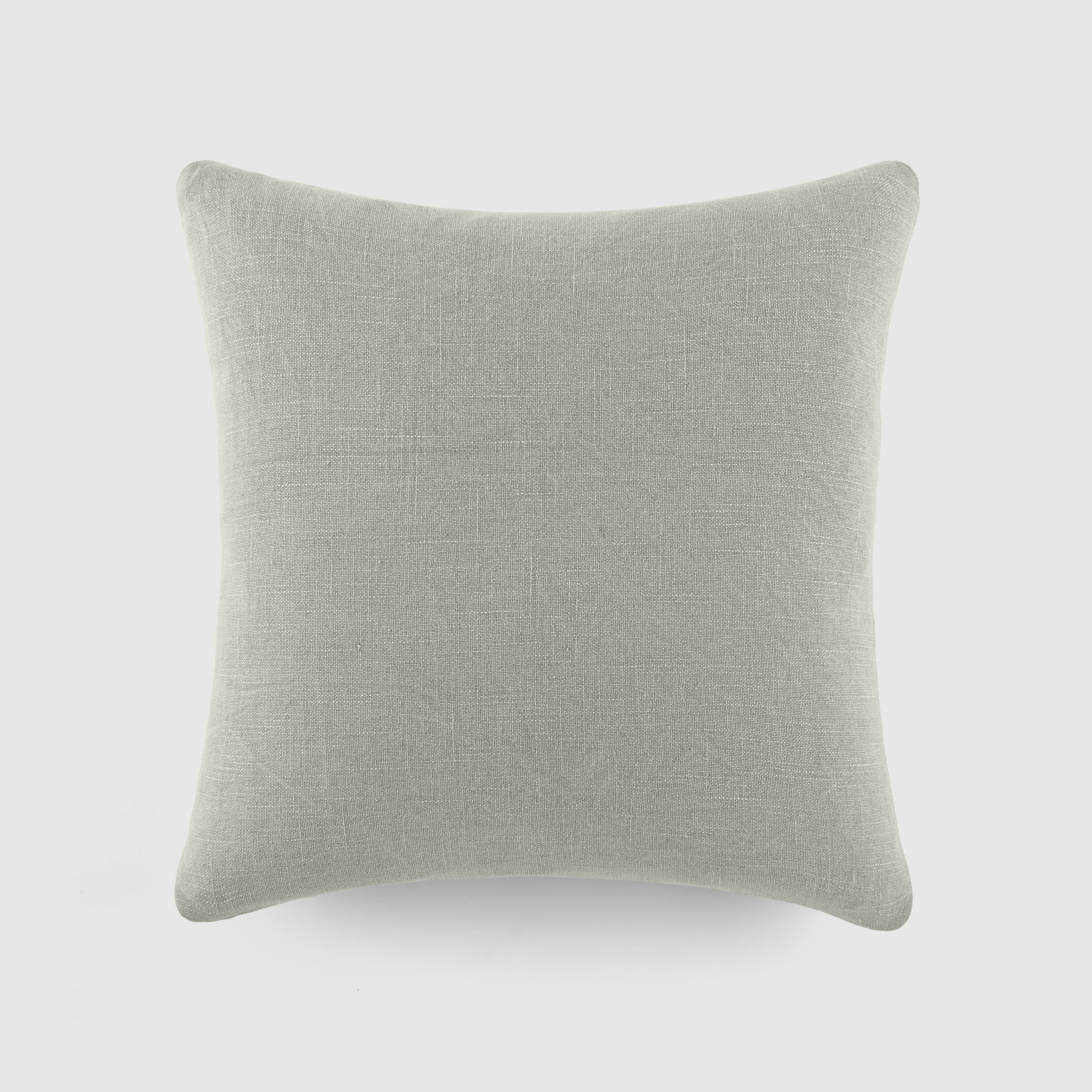 Stone Washed Throw Pillows in Distressed Cotton Solid Light Gray by Comfort Canopy