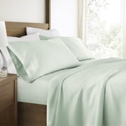 Luxury Cooling 100% Rayon From Bamboo Silky Soft Bed Sheets Set Aqua Twin Size Bedding by Comfort Canopy