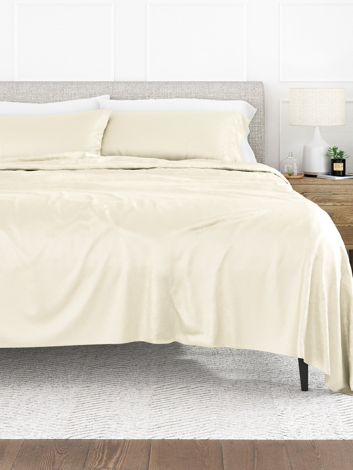 Comfort Canopy Luxury Ivory 4 Piece Bamboo Rayon Sheet Set for Full