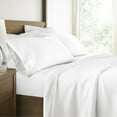 thumbnail image 1 of Luxury Cooling 100% Rayon From Bamboo Silky Soft Bed Sheets Set White King Size Bedding by Comfort Canopy, 1 of 12
