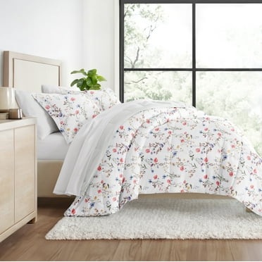 Comfort Canopy - Meadow Floral Stripe Ultra Soft Reversible Comforter Bed Set for Twin and TwinXL Bedding