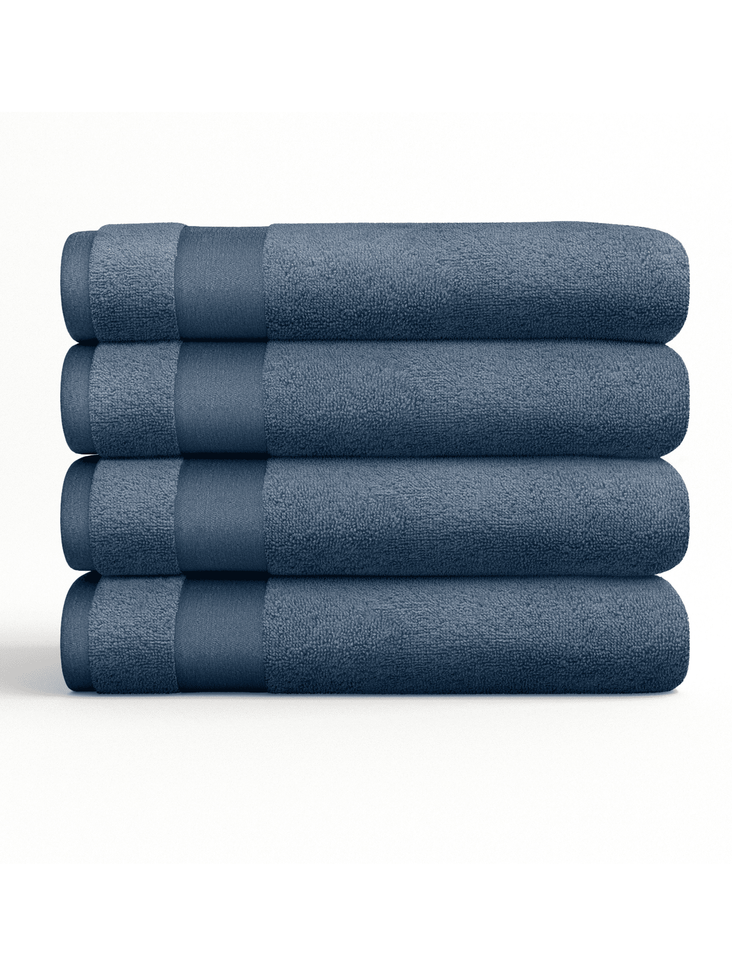 Comfort Canopy Navy 4 Pack 100 Cotton Bathroom Essential Towels