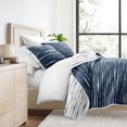 thumbnail image 1 of Lightweight Reversible Quilt Sets in Navy Horizon Patterned Coverlet for Twin/Twin-XL Size Beds by Comfort Canopy, 1 of 18