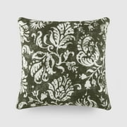 Cotton Decorative Throw Pillow in Distressed Floral by Comfort Canopy