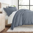 thumbnail image 1 of Comfort Canopy - Queen Bedding Bundle, Solid Duvet Cover Set, White Comforter and Patterned Sheet Set, 1 of 2