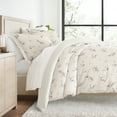 thumbnail image 1 of Duvet Cover Set - Ultra Soft & Breathable - Reversible Delicate Ivory Floral for Full/Queen Bedding by Comfort Canopy, 1 of 18