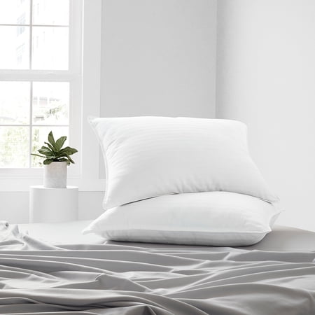 Cooling Gel Fiber Bed Pillow 2-Pack King Size For All Sleep Styles - Back, Side and Stomach Sleepers