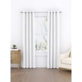 thumbnail image 1 of Thermal-Insulated 100% Total Blackout Grommet Window Curtains 84" Long in White by Comfort Canopy (Set of 2), 1 of 7