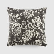 Cotton Decorative Throw Pillow in Distressed Floral by Comfort Canopy