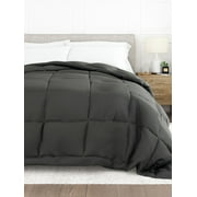 Comfort Canopy - Solid Gray Lightweight All Season Down-Alternative Comforter for King Size Beds