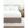 Comfort Canopy Taupe Pleated Bed Skirt Box Spring Frame Cover for