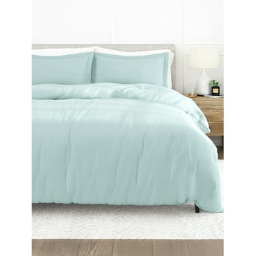 Comfort Canopy - Ultra Soft 3 Piece Stylish Duvet Cover Adult Bed Set with Matching Shams in Aqua for King, Queen, Full, & Twin Beds