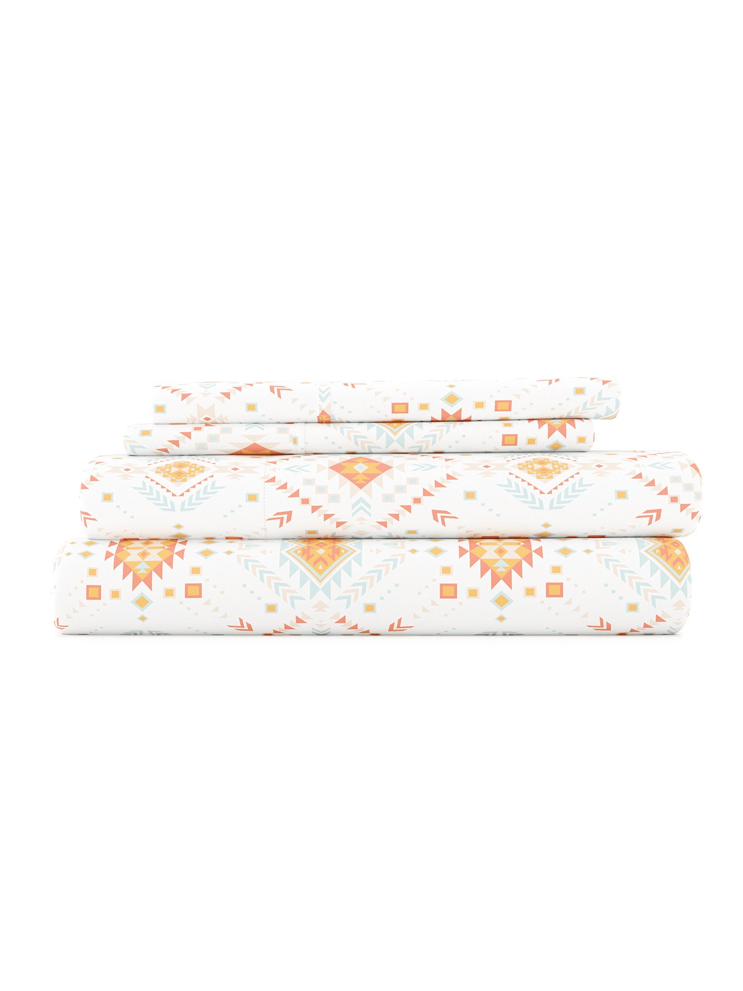 Aztec Dreams Twin Microfiber Sheet Set in Multicolor Print