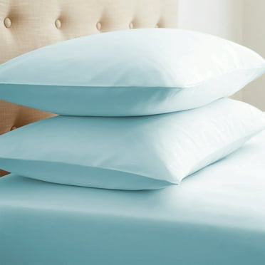 Comfort Canopy - Ultra Soft Vibrant 4 Piece Microfiber Adult Sheet Set in Aqua - Deep Pocket Fitted Sheet for King, Queen, Full, & Twin Beds