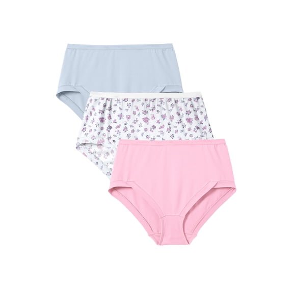 Comfort Choice Plus Size 3-Pack Comfort Leg Brief