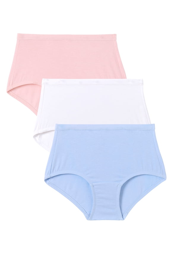 Plus Size  Cool Mesh Brief 3-Pack