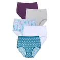 thumbnail image 1 of Comfort Choice Plus Size 5-Pack Tag-Free Full Coverage Cotton Brief, 1 of 6