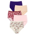 thumbnail image 1 of Comfort Choice Plus Size 5-Pack Tag-Free Full Coverage Cotton Brief, 1 of 6