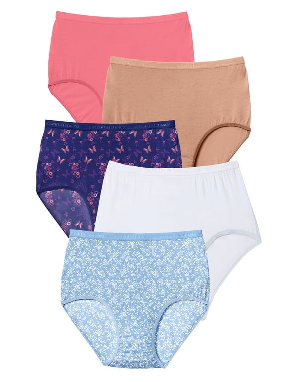 Plus Size Full Coverage Cotton Brief 10-Pack