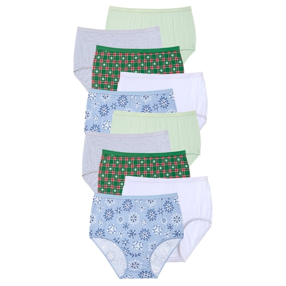 Comfort Choice Plus Size Full Coverage Cotton Brief 10-Pack