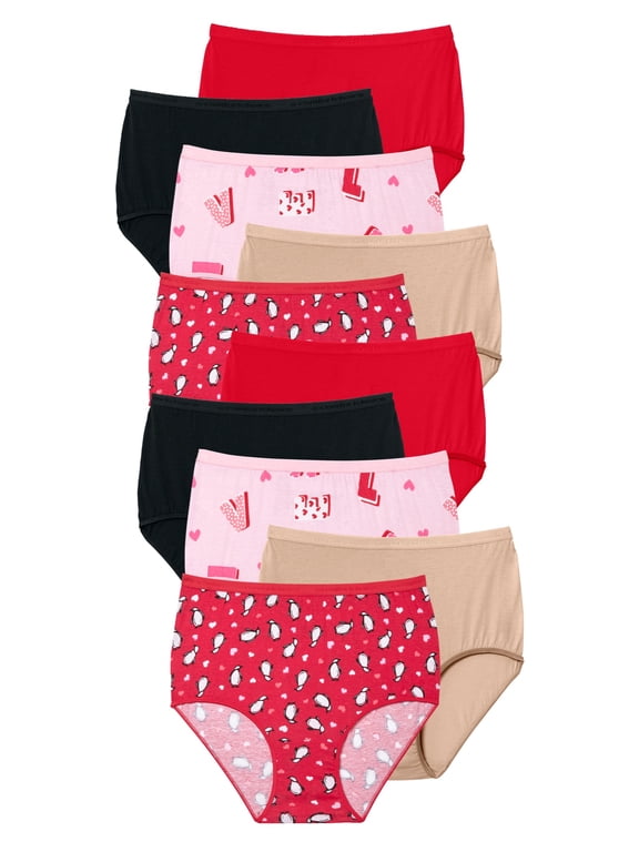 Plus Size Full Coverage Cotton Brief 10-Pack