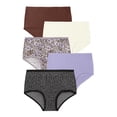 thumbnail image 1 of Comfort Choice Plus Size Full Coverage Stretch Cotton Brief 5 Pack, 1 of 6