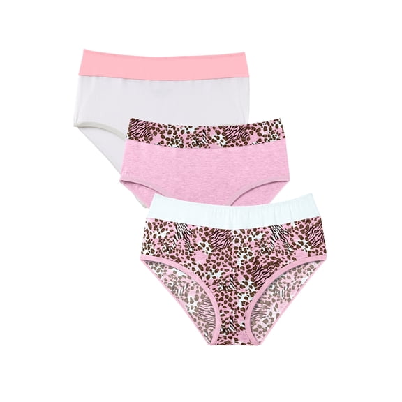 Comfort Choice Plus Size Full Coverage Stretch Cotton Color Block Brief 3-Pack