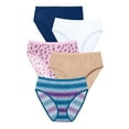 thumbnail image 1 of Comfort Choice Plus Size Hi-Cut Cotton Brief 5-Pack, 1 of 3