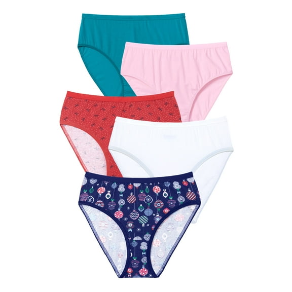 Comfort Choice Plus Size Hi-Cut Cotton Brief 5-Pack
