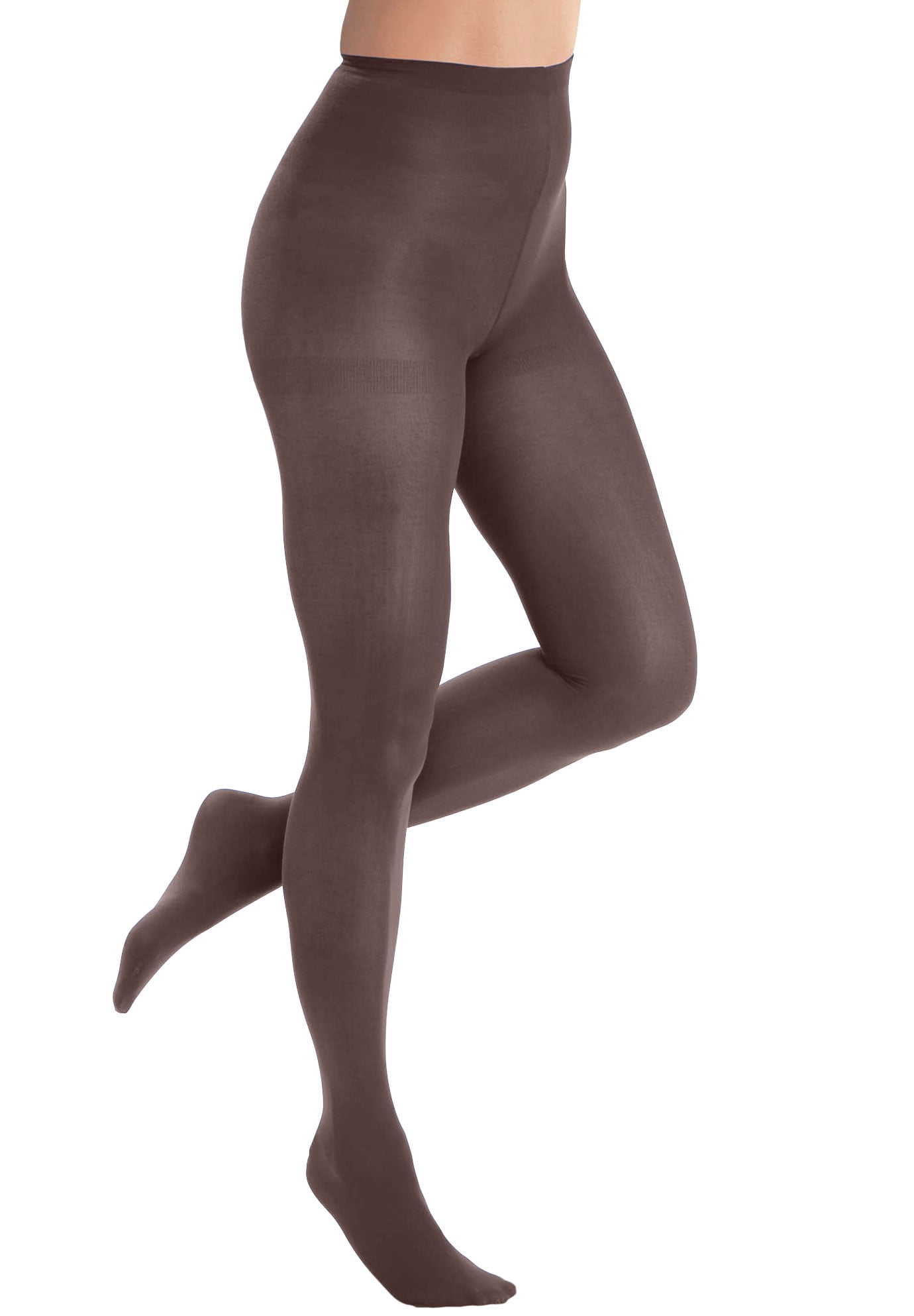 Comfort Choice Women's Plus Size 2-Pack Opaque Tights