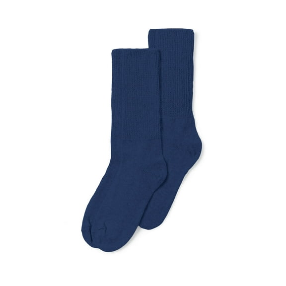 Comfort Choice Women's Plus Size 2-Pack Open Weave Extra Wide Socks