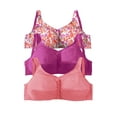 thumbnail image 1 of Comfort Choice Women's Plus Size 3-Pack Cotton Wireless Bra, 1 of 6