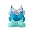 thumbnail image 1 of Comfort Choice Women's Plus Size 3-Pack Cotton Wireless Bra, 1 of 6